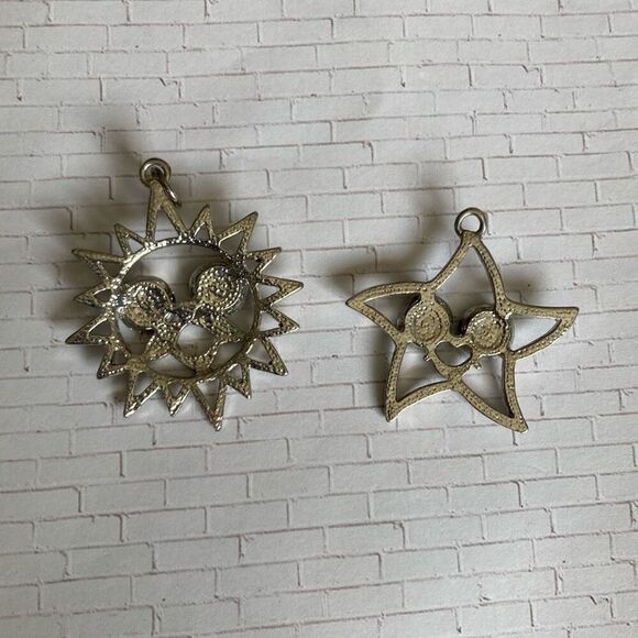 Boho Eclectic Sun and Star Pendants - Picture 4 of 6